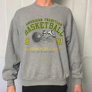 Vintage grey basketball sweatshirt